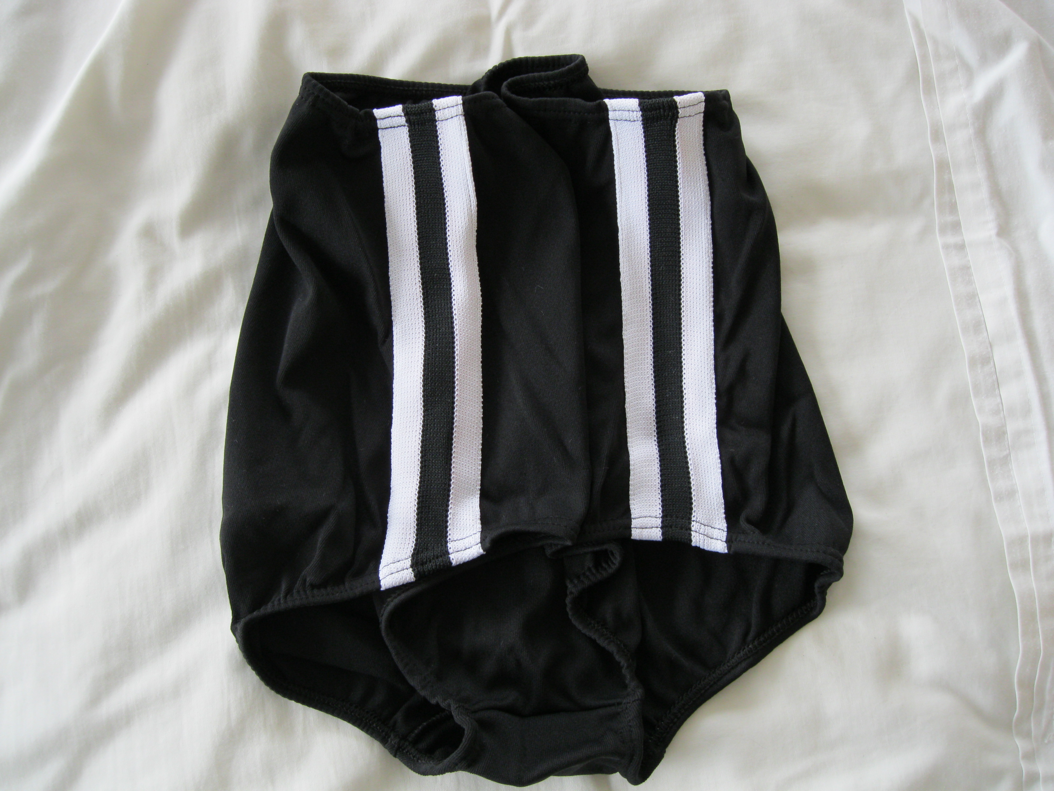 Girls Classic BLACK (XXL -Size 32) Gym Knickers (Athletics Shorts/Underwear)  BY GYMPHLEX