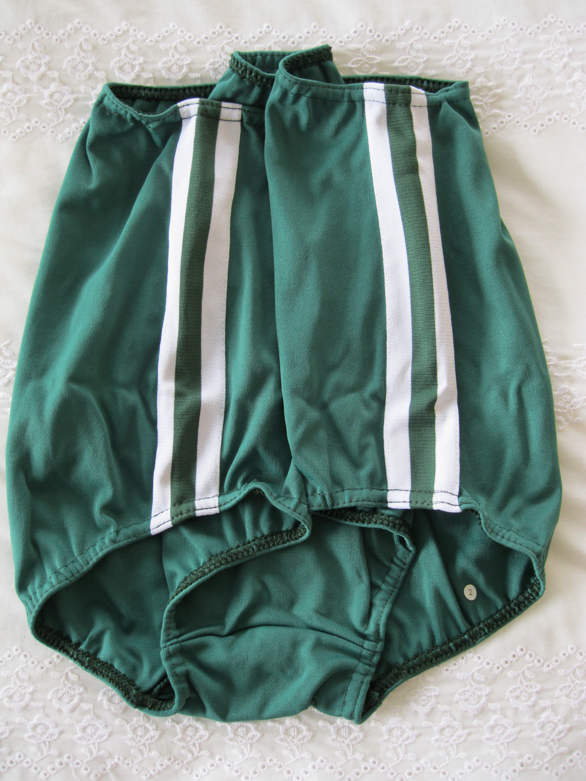 Girls Classic BOTTLE GREEN ( XXL -Size 32) Gym Knickers (Athletics Shorts/ Underwear) BY GYMPHLEX